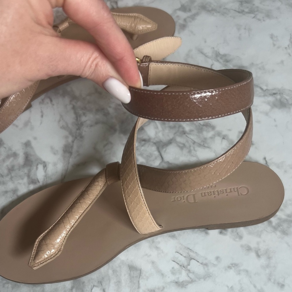 Christian Dior snake sandals